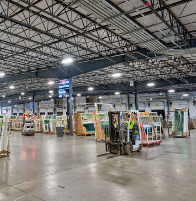 Depósito y logística de EuroVentanas